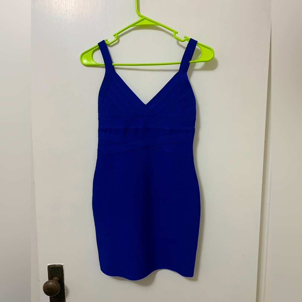 Forever 21 blue bandage mini dress